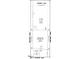 Land plan of the building showcasing lot dimensions, setbacks, and building placement at 246 Norman Ave, Lillington, NC 27546