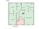 Second floor layout highlighting bedrooms, bathrooms, and a walk-in closet at 308 Fleming Dr, Durham, NC 27712