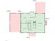First floor layout including kitchen, living room, dining area, and garage at 308 Fleming Dr, Durham, NC 27712