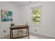 Home office featuring a wooden desk and a large window at 308 Fleming Dr, Durham, NC 27712