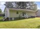 Backyard of home showing the deck and outdoor space at 308 Plaza Dr, Garner, NC 27529