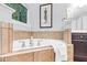 Close up of the soaker tub with tile surround in the primary bathroom at 3650 Pleasants Ridge Dr, Wake Forest, NC 27587