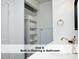 Bathroom featuring convenient built-in shelving for organized storage at 407 Coolidge St # A, Chapel Hill, NC 27516