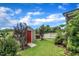 Backyard featuring storage shed at 428 Mill Station Ln, Wendell, NC 27591