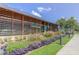 The Farmhouse clubhouse building with nice landscaping at 428 Mill Station Ln, Wendell, NC 27591