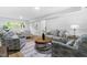 Inviting living room area with neutral furniture and modern decor at 4349 Pickwick Dr, Raleigh, NC 27613