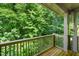 Enjoy the view from the private balcony surrounded by lush greenery at 4831 Crestmore Rd # 202, Raleigh, NC 27612