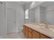 Bathroom with vanity, mirror, toilet and closet at 5000 Mocha Ln, Raleigh, NC 27616