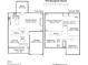 Detailed floor plan showcasing the layout of the house with dimensions of each room and total square footage at 553 Sturgeon St, Smithfield, NC 27577