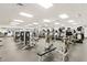 Well-equipped fitness center with various machines and weights for a complete workout, promoting health and wellness at 553 Sturgeon St, Smithfield, NC 27577