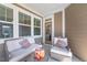 Inviting porch with comfortable seating, perfect for relaxing outdoors and enjoying the view at 6612 Enrichment Ln, Raleigh, NC 27616