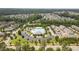 Aerial view of the community pool, playground, and surrounding homes, showcasing great neighborhood amenities at 908 Woodland Grove Way, Wake Forest, NC 27587
