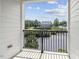 Enjoy the outdoor view from this home's private balcony featuring a black metal railing at 111 Finsbury St, Durham, NC 27703
