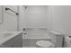 Clean, well-maintained bathroom with a shower-tub combo and modern vanity at 112 Edgewood Dr, Roxboro, NC 27573