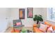 Living room showcasing stylish furniture, decor, and a comfortable seating area at 1309 Hudson Ave # D5, Durham, NC 27705