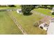 A very large fenced backyard with a shed and patio area at 1713 Mclaurin Ln, Fuquay Varina, NC 27526