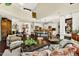 Open concept living space with decor, seating, kitchen area, and hardwood floors at 1806 Pattersons Mill Rd, Durham, NC 27703