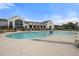 Community pool featuring zero entry access and a pool lift at 189 Churchill Way, Clayton, NC 27520