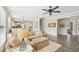 Comfortable living room featuring hardwood floors and an open concept design at 1985 Firenza Dr, Apex, NC 27502