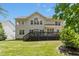 Spacious backyard with a large deck at 203 Pathwood Ln, Durham, NC 27705