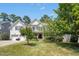 Charming two-story home with a well-manicured lawn, lush landscaping, and inviting curb appeal at 203 Pathwood Ln, Durham, NC 27705