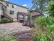 Spacious backyard with hot tub, patio and lush landscaping at 218 Inwood Forest Dr, Raleigh, NC 27603