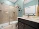 Bathroom featuring a shower and neutral finishes at 218 Inwood Forest Dr, Raleigh, NC 27603