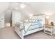Bright bedroom with comfortable bed, stylish decor, and ample space at 2413 Whelen Dr, Graham, NC 27253