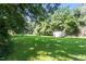 The backyard features a shed at 2474 Sumter Dr, Garner, NC 27529
