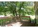 A beautiful deck with a view of the trees at 2474 Sumter Dr, Garner, NC 27529