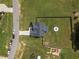 An aerial view of the house with a well-maintained lawn and backyard at 31 Sweet Birch Ave, Zebulon, NC 27597