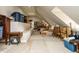 Unfinished attic with dormer windows offers potential for extra storage or conversion into living space at 334 Dell Meadows Pl, Four Oaks, NC 27524
