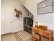 Well-organized laundry room with modern washer and dryer and decorative storage at 334 Dell Meadows Pl, Four Oaks, NC 27524