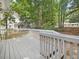 Inviting outdoor deck, perfect for relaxing, with views of the surrounding greenery at 3811 Carnegie Ln, Raleigh, NC 27612