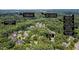 Aerial shot of the property's location near Chapel Hill, UNC campus, and local amenities and attractions at 401 Westbury Dr, Chapel Hill, NC 27516