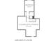 Third floor plan showing a bedroom with a walk-in closet and a floored attic storage area at 401 Westbury Dr, Chapel Hill, NC 27516