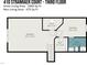 Third floor plan showcases the bedrooms, attic, walk-in closet and bath layout of the house at 410 Stranraer Ct, Fuquay Varina, NC 27526