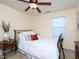Bright and inviting bedroom with a cozy bed and a charming decorative vase at 412 Onondaga Ct, Holly Springs, NC 27540