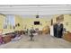 A large, functional garage space with room for projects and storage at 506 Tirzah Dr, Lillington, NC 27546