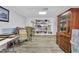 Finished basement features sitting area and built in shelves at 506 Tirzah Dr, Lillington, NC 27546