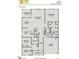 Layout of the home featuring 3 bedrooms, 2 baths, and an open-concept kitchen at 521 Olivia Crossing Ct # 19, Four Oaks, NC 27524