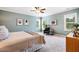Bright bedroom with ample natural light, neutral walls, and soft carpet at 610 Bennett Mountain, Chapel Hill, NC 27516