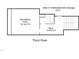 Third floor plan featuring a recreation/flex area, nook and unfinished attic storage at 610 Bennett Mountain, Chapel Hill, NC 27516