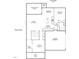First floor plan showcasing the kitchen, living, dining, and garage layout at 610 Bennett Mountain, Chapel Hill, NC 27516