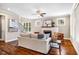 Spacious living room features an open layout, hardwood floors, and cozy seating area at 610 Bennett Mountain, Chapel Hill, NC 27516