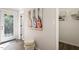 Entryway with a decorative glass door, closet, and stylish decor at 6412 Forest Ridge Dr, Durham, NC 27713