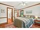 Inviting bedroom with seamless access to a walk-in closet and ensuite bath, adding functionality at 6728 Glen Forrest Dr, Chapel Hill, NC 27517