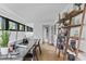 Bright home office with modern desk, chair, and built-in shelving at 922 Tower St, Raleigh, NC 27607