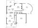 Detailed floor plan showcasing the layout of the main level, including the kitchen, living spaces, and garage at 9416 Buggy Run Cir, Wake Forest, NC 27587