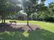 The community park offers playground equipment, covered picnic areas, park benches, and lush green space at 1123 Ambrose Dr, Rolesville, NC 27571
